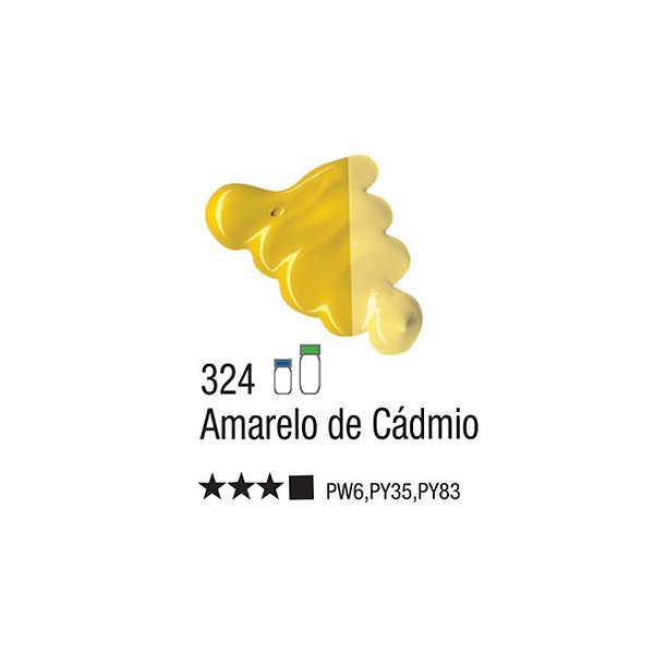 TINTA OLEO PARA TELA 020ML AMARELO DE CADMIO 324