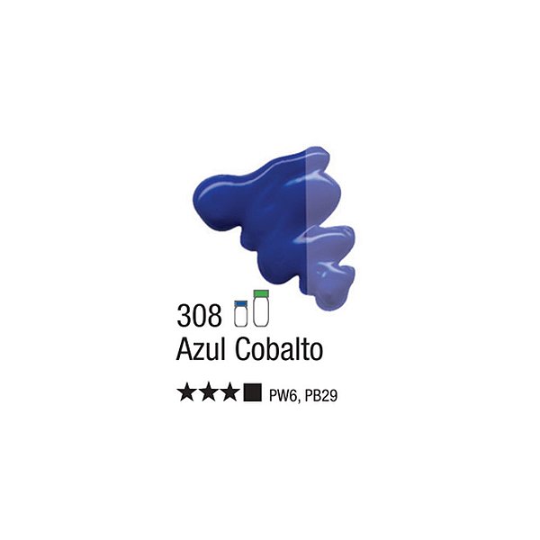 TINTA OLEO PARA TELA 020ML AZUL COBALTO 308