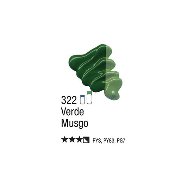 TINTA OLEO PARA TELA 020ML VERDE MUSGO