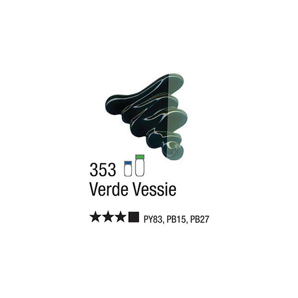 TINTA OLEO PARA TELA 020ML VERDE VESSIE 353