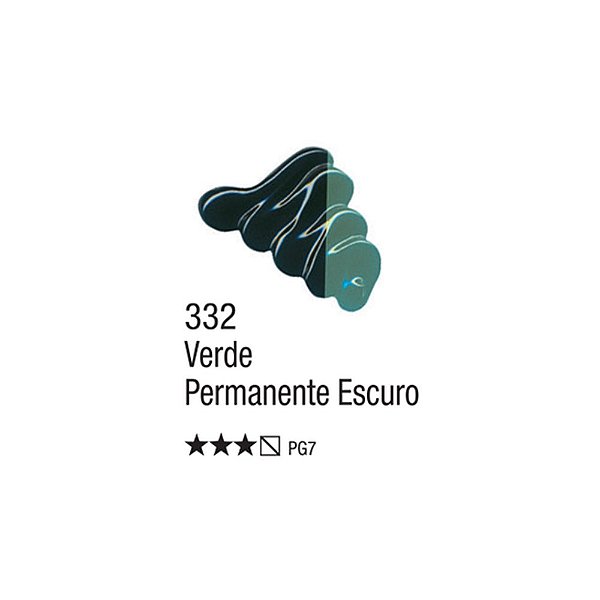 TINTA OLEO PARA TELA 020ML VERDE PERMANENTE ESCURO