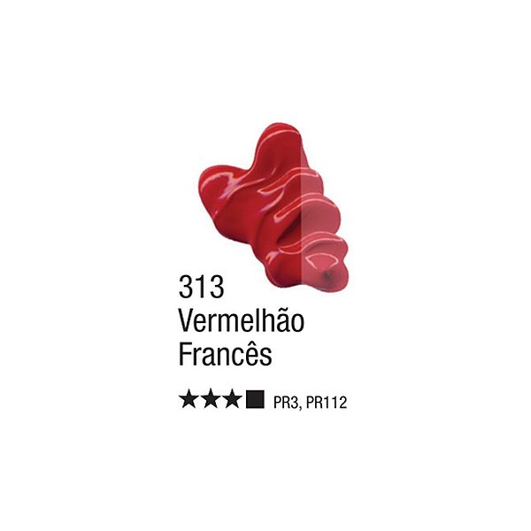 TINTA OLEO PARA TELA 020ML VERMELHAO FRANCES 313