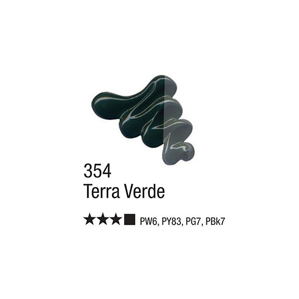 TINTA OLEO PARA TELA 020ML TERRA VERDE 354