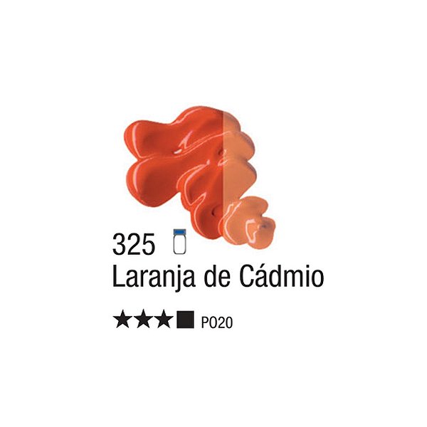 TINTA OLEO PARA TELA 020ML LARANJA DE CADMIO 325