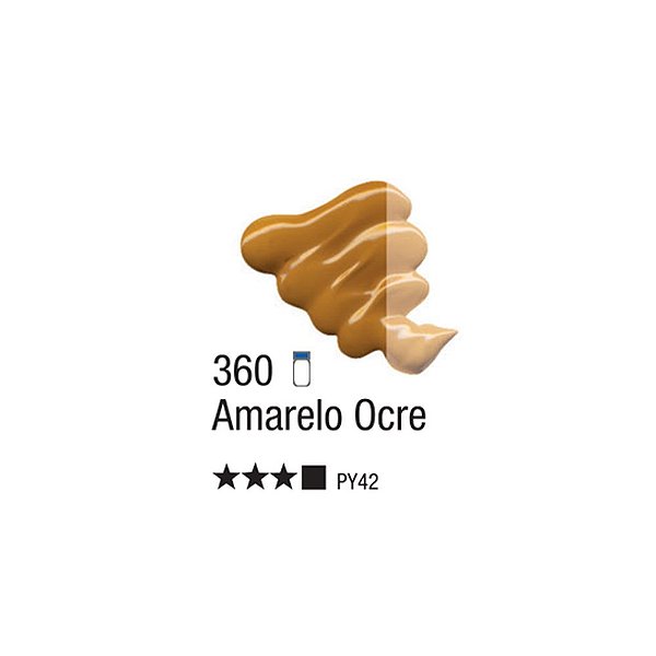 TINTA OLEO PARA TELA 020ML AMARELO OCRE 360