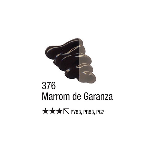 TINTA OLEO PARA TELA 020ML MARROM DE GARANZA 376