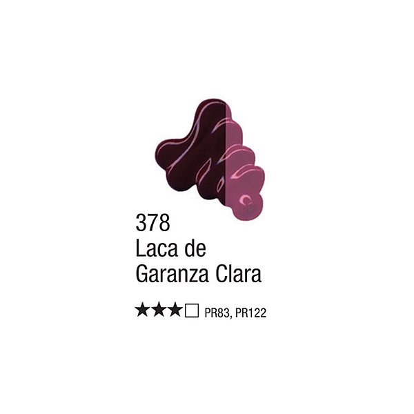 TINTA OLEO PARA TELA 020ML LACA DE GARANZA CLARA 378