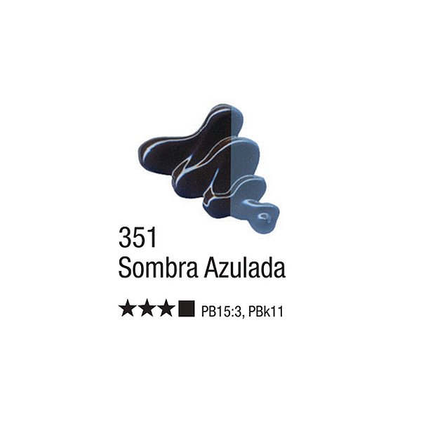 TINTA OLEO PARA TELA 020ML SOMBRA AZULADA 351