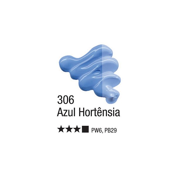 TINTA OLEO PARA TELA 020ML AZUL HORTENSIA 306