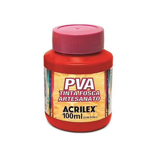 TINTA PVA FOSCA 100ML VERMELHO ESCARLATE
