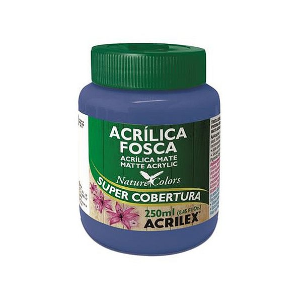 TINTA ACRILICA FOSCA 250ML AZUL