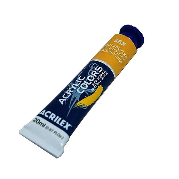 TINTA ACRILICA P/TELA 020ML OURO IRISDESCENTE