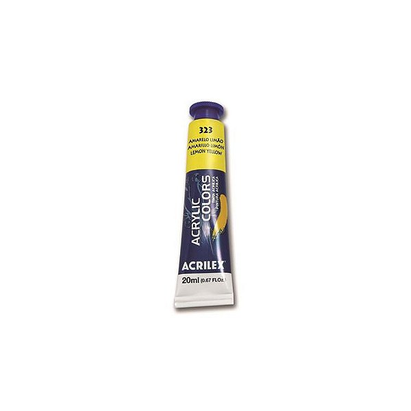 TINTA ACRILICA P/TELA 020ML AMARELO LIMAO