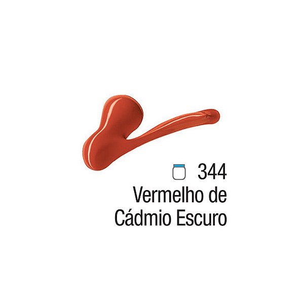 TINTA ACRILICA P/TELA 020ML VERMELHO CADMIO ESCURO