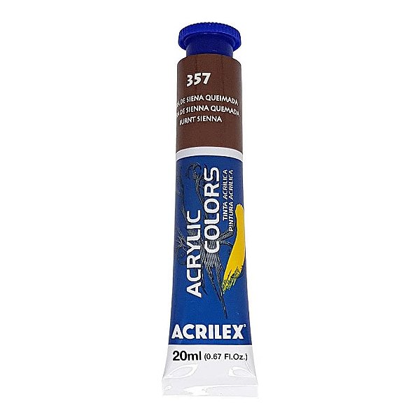 TINTA ACRILICA P/TELA 020ML TERRA SIENA QUEIMADA