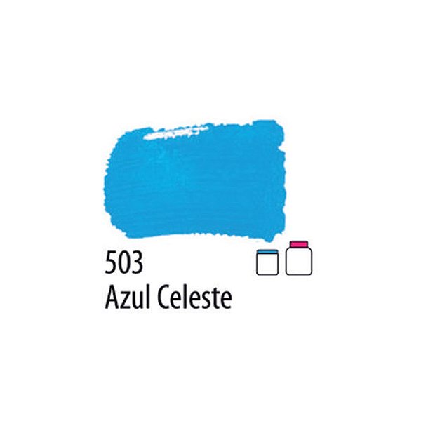 TINTA PVA FOSCA 037ML AZUL CELESTE