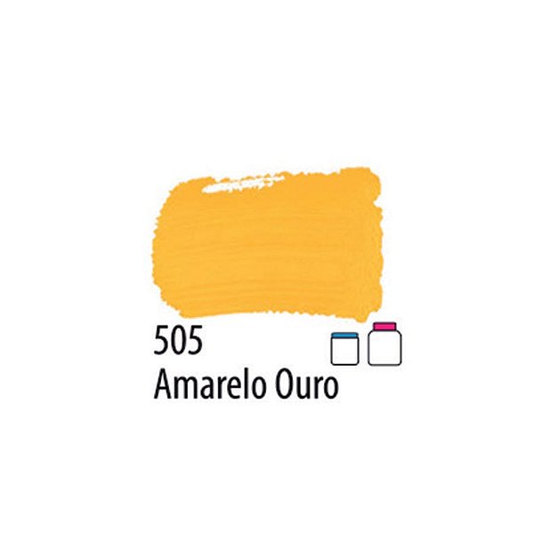 TINTA PVA FOSCA 037ML AMARELO OURO