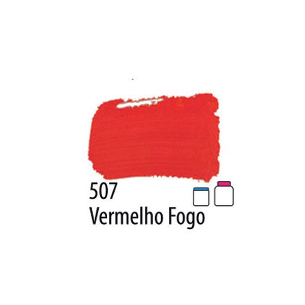 TINTA PVA FOSCA 037ML VERMELHO FOGO