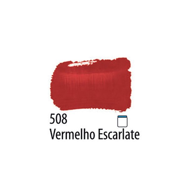 TINTA PVA FOSCA 037ML VERMELHO ESCARLATE
