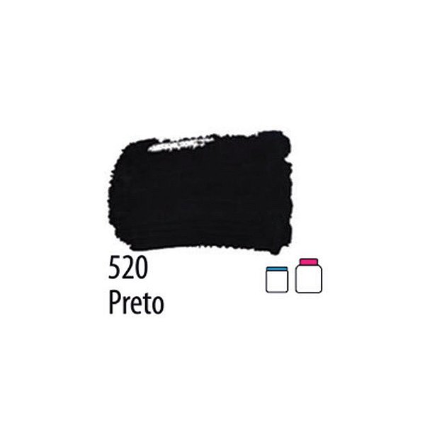 TINTA PVA FOSCA 037ML PRETA