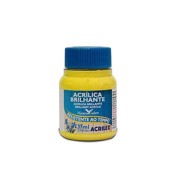 TINTA ACRILICA BRILHANTE 037ML AMARELO LIMAO