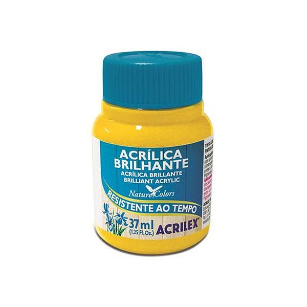 TINTA ACRILICA BRILHANTE 037ML AMARELO OURO