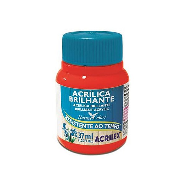 TINTA ACRILICA BRILHANTE 037ML VERMELHO FOGO