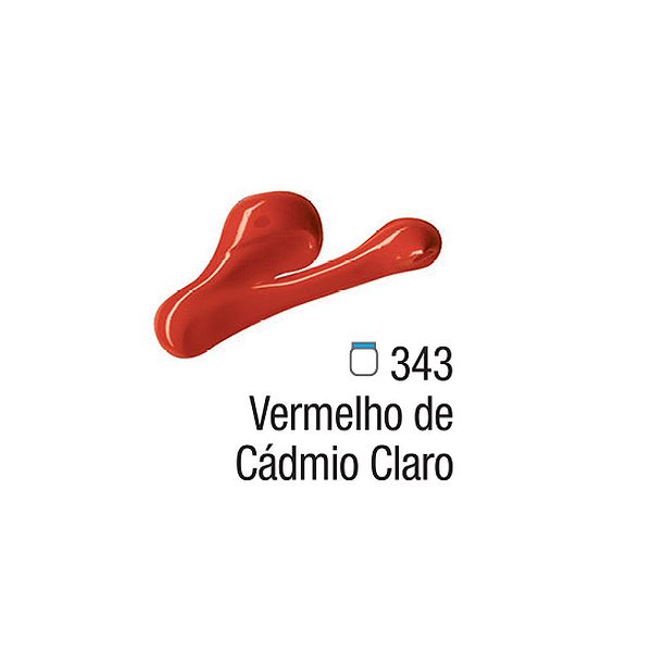 TINTA ACRILICA P/TELA 020ML VERMELHO CADMIO CLARO