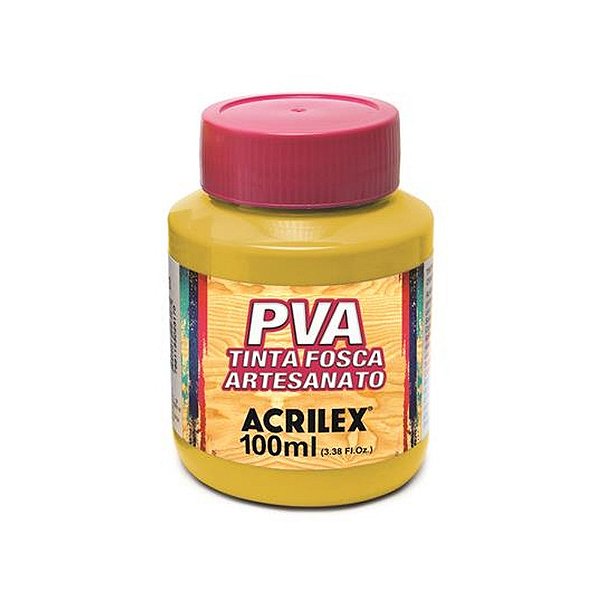 TINTA PVA FOSCA 100ML AMARELO OURO
