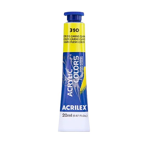 TINTA ACRILICA P/TELA 020ML COR DE CARNE CLARO