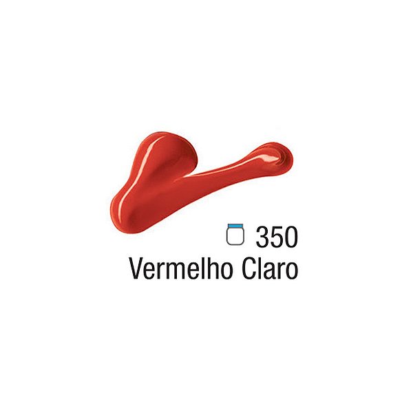 TINTA ACRILICA P/TELA 020ML VERMELHO