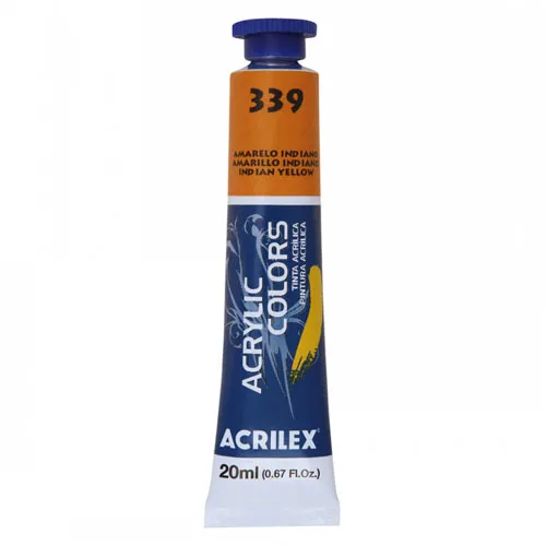 TINTA ACRILICA P/TELA 020ML AMARELO INDIANO