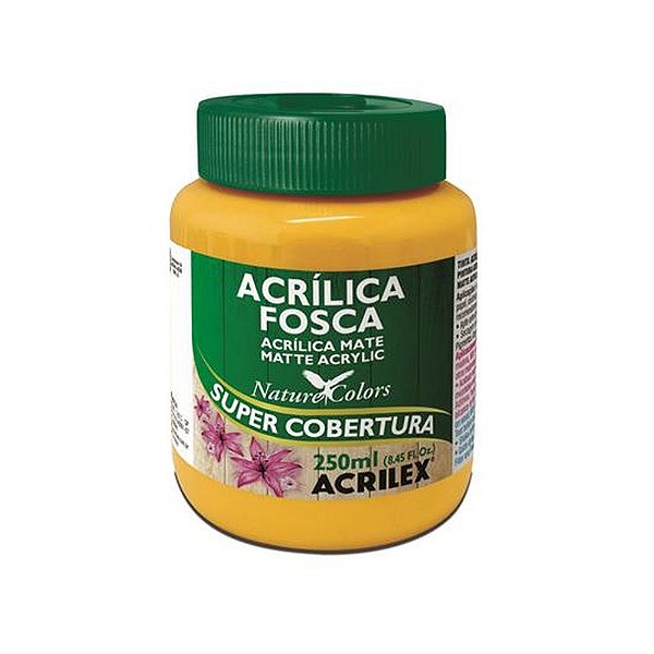 TINTA ACRILICA FOSCA 250ML AMARELO OURO