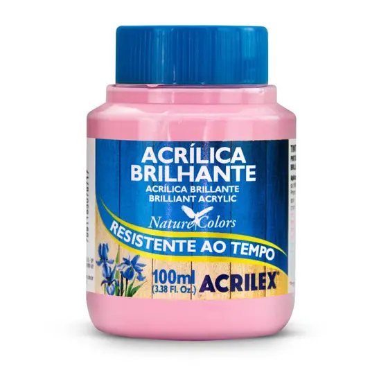 TINTA ACRILICA BRILHANTE 100ML ROSA