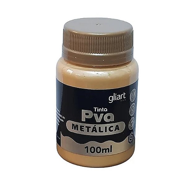 TINTA PVA METALICA 100ML DOURADO