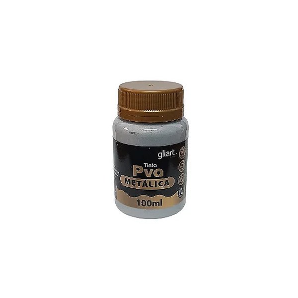 TINTA PVA METALICA 100ML PRATA