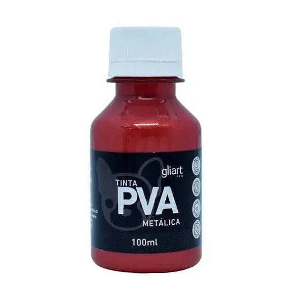TINTA PVA METALICA 100ML VERMELHO CEREJA