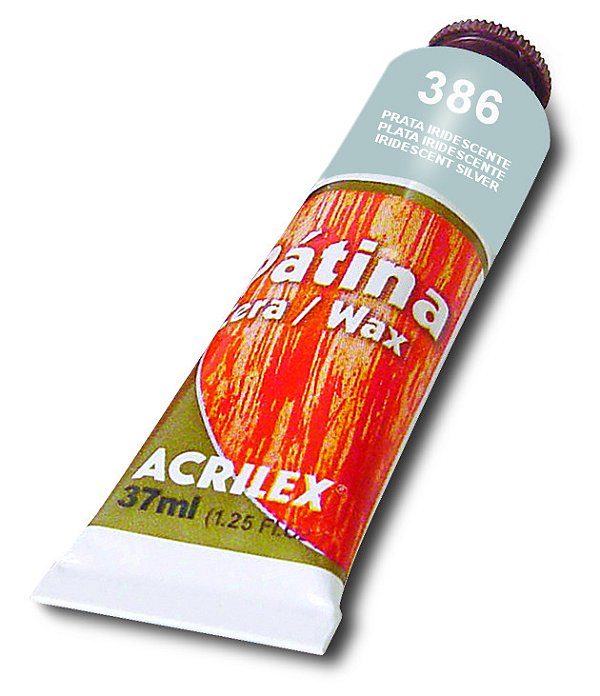 PATINA EM CERA 37ML PRATA IRIDESCENTE 386
