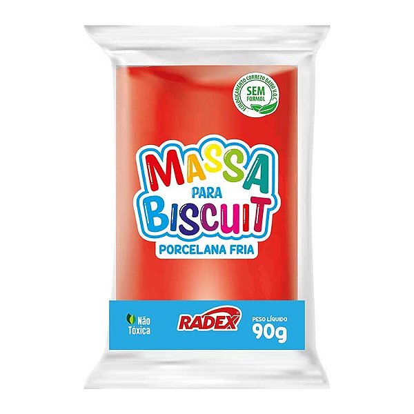 MASSA PARA BISCUIT 0090G VERMELHO RUBI