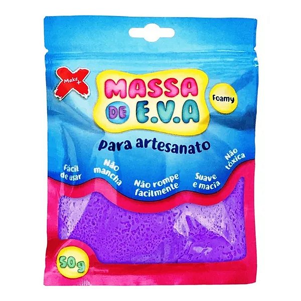 MASSA DE EVA 50G - ROXO
