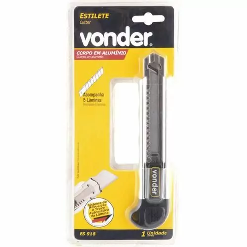 ESTILETE LARGO 18MM ES-918 ALUMINIO VONDER