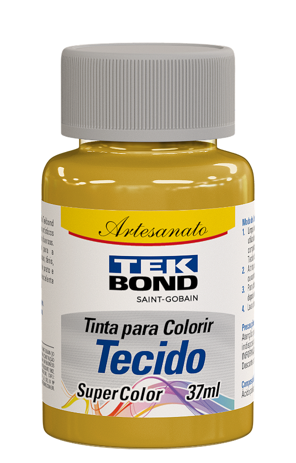 TINTA PARA TECIDO 037ML AMARELO SMILE