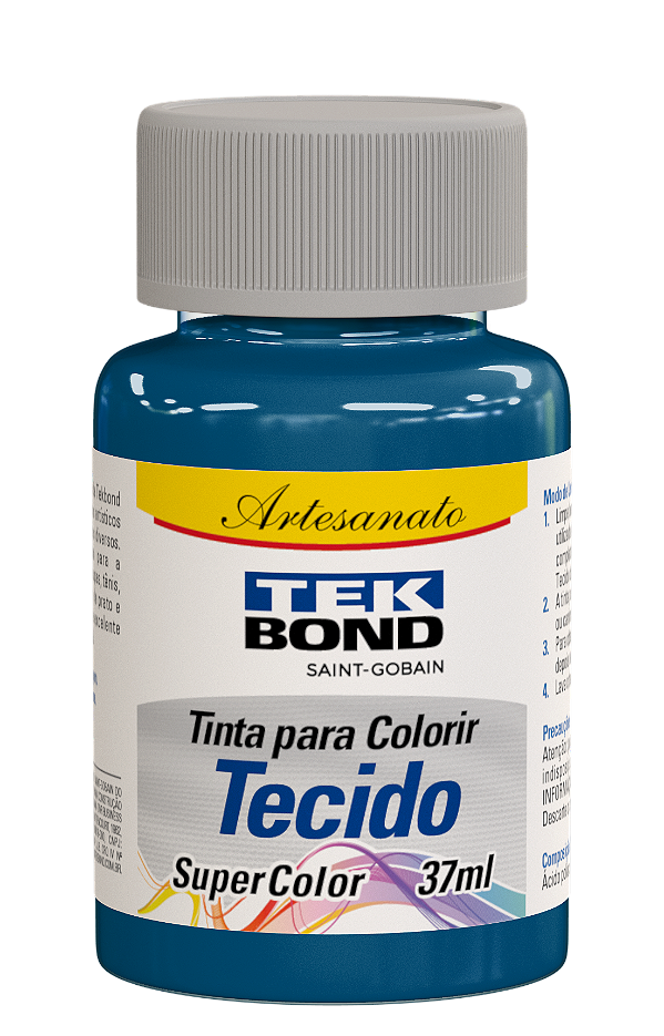 TINTA PARA TECIDO 037ML AZUL CIANO
