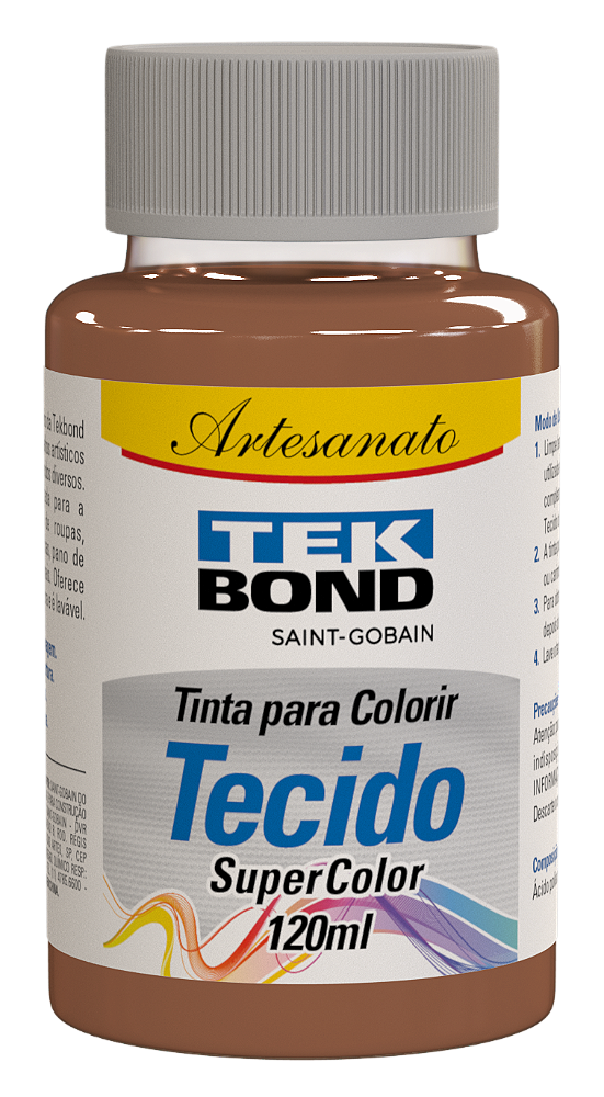 TINTA PARA TECIDO 120ML MARROM