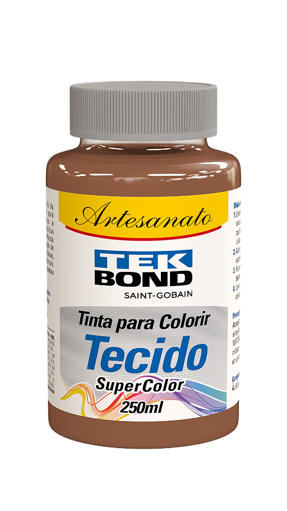 TINTA PARA TECIDO 250ML MARROM