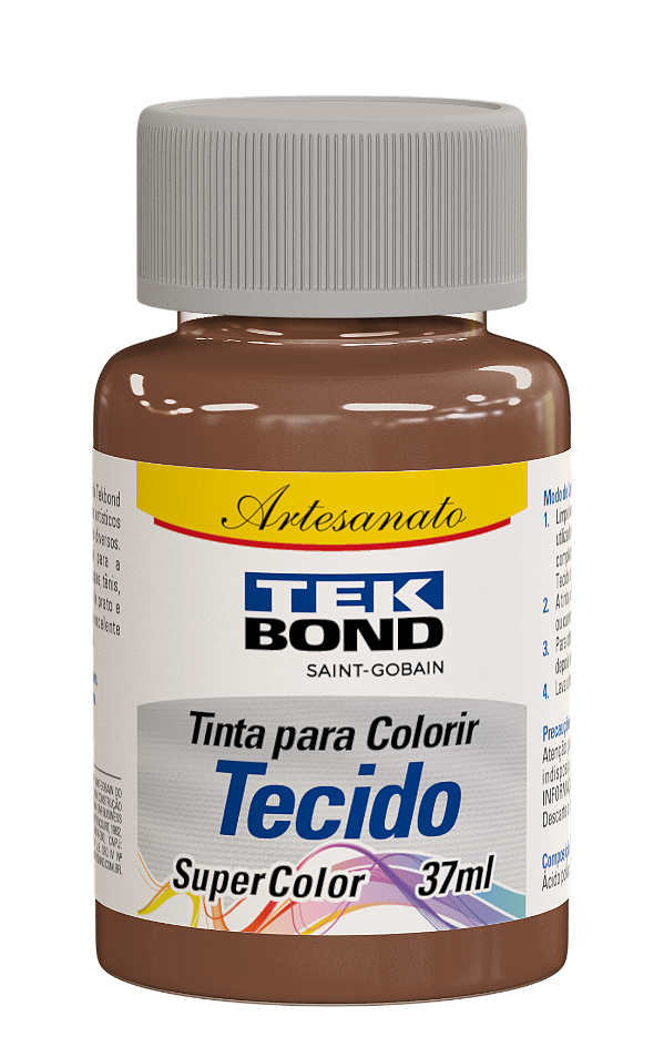 TINTA PARA TECIDO 037ML MARROM
