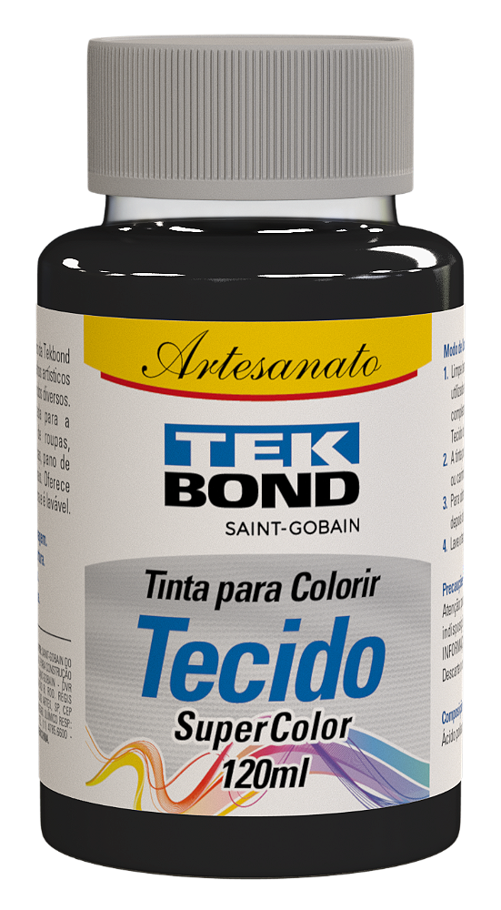 TINTA PARA TECIDO 120ML PRETO