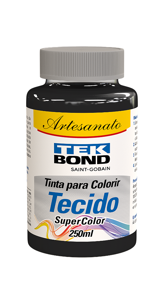 TINTA PARA TECIDO 250ML PRETO