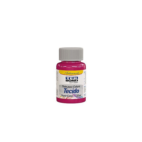 TINTA PARA TECIDO 037ML ROSA FLERTE