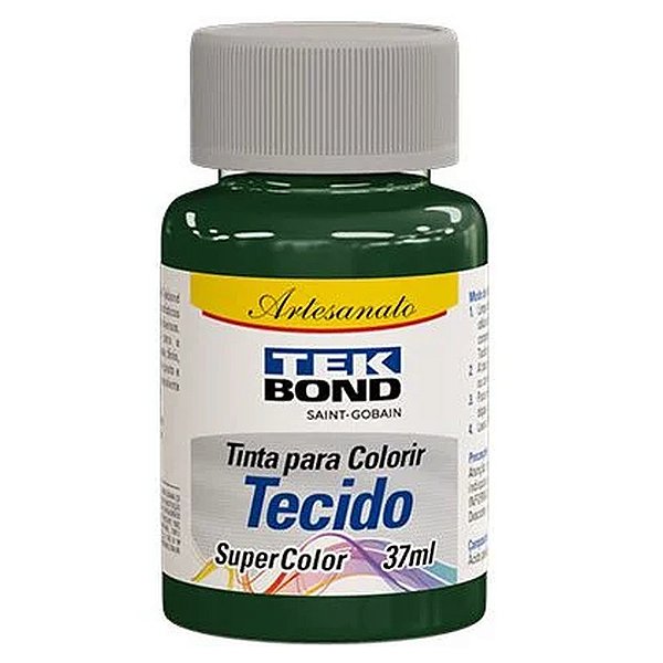TINTA PARA TECIDO 037ML VERDE FLORESTA